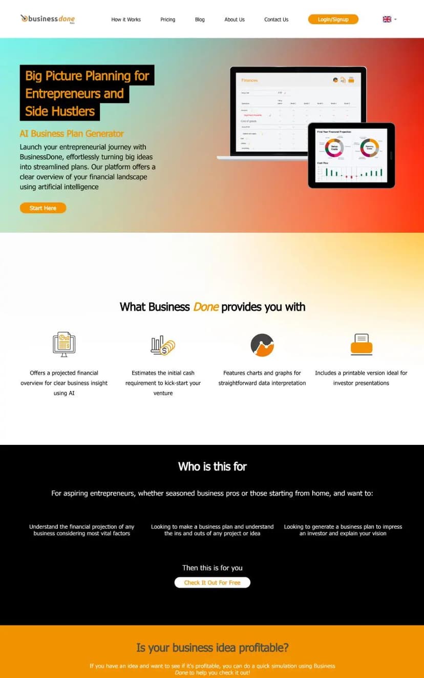 MarketingCopy Landing Page